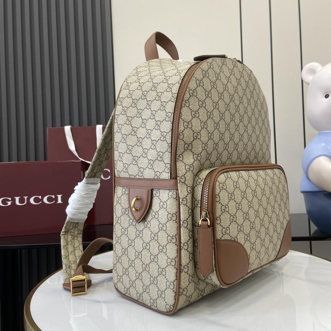 Gucci GG Emblem Medium Backpack  - FashionPlug