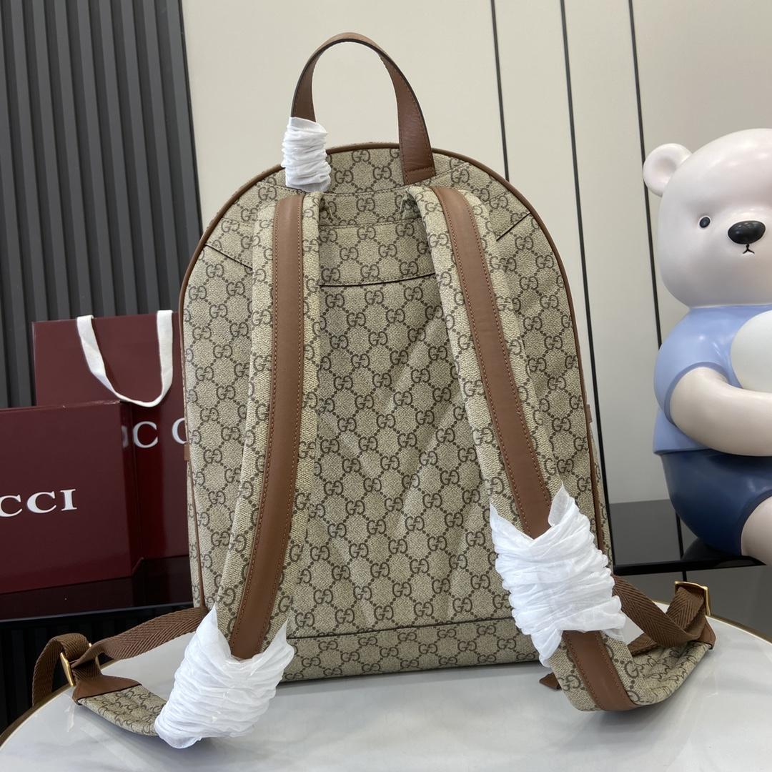 Gucci GG Emblem Medium Backpack  - FashionPlug