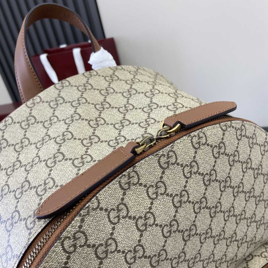 Gucci GG Emblem Medium Backpack  - FashionPlug