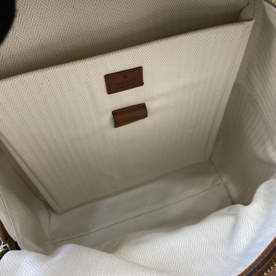 Gucci GG Emblem Medium Backpack  - FashionPlug