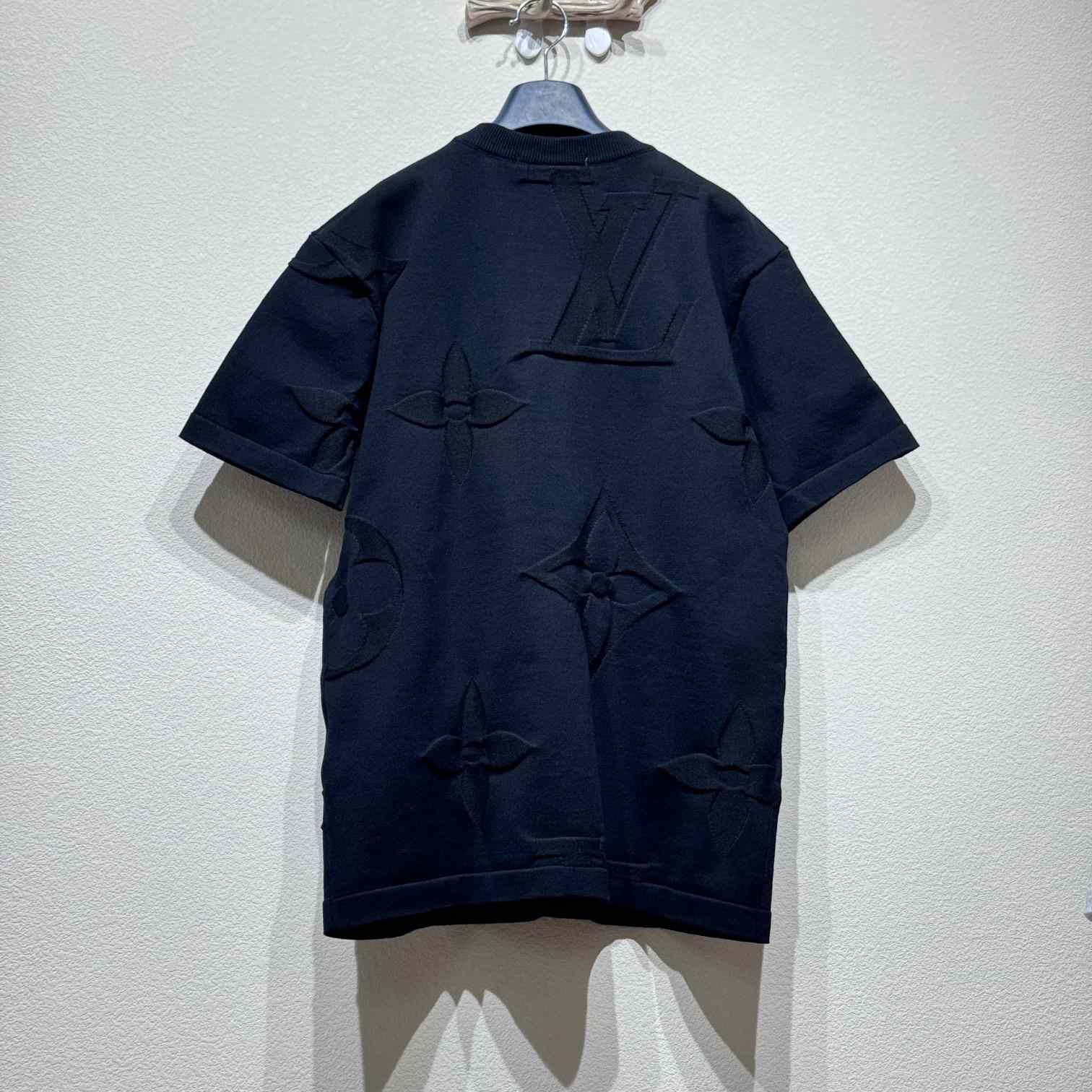 Louis Vuitton Monogram Short-Sleeved Cotton Crewneck    - FashionPlug
