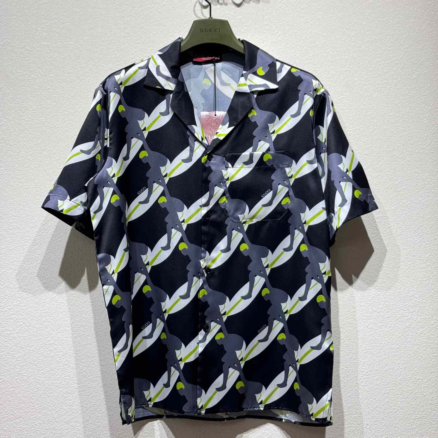 Gucci Printed Silk Bowling Shirt - FashionPlug