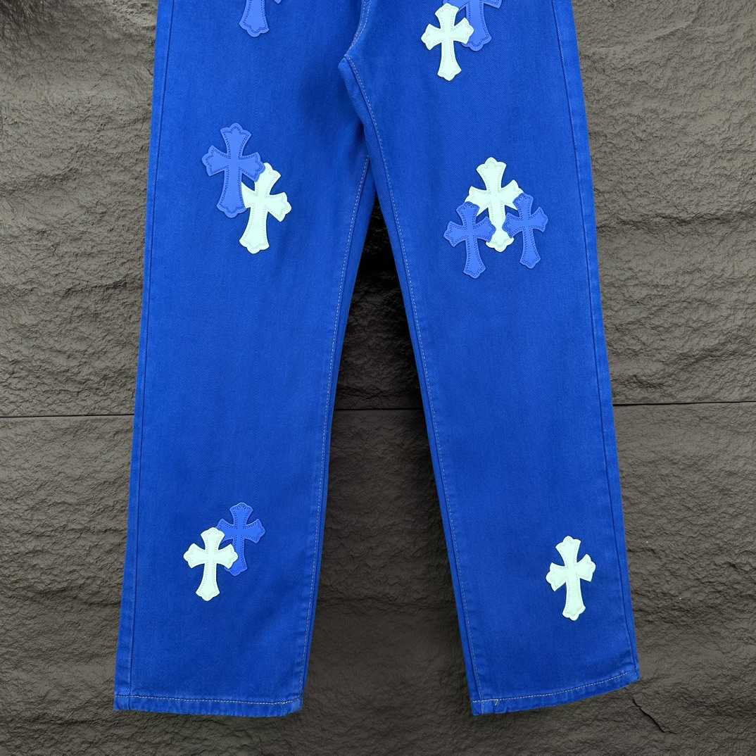Chrome Hearts Straight Leg Jeans - FashionPlug