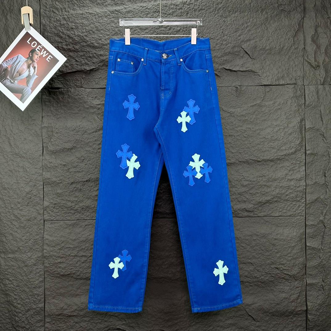 Chrome Hearts Straight Leg Jeans - FashionPlug