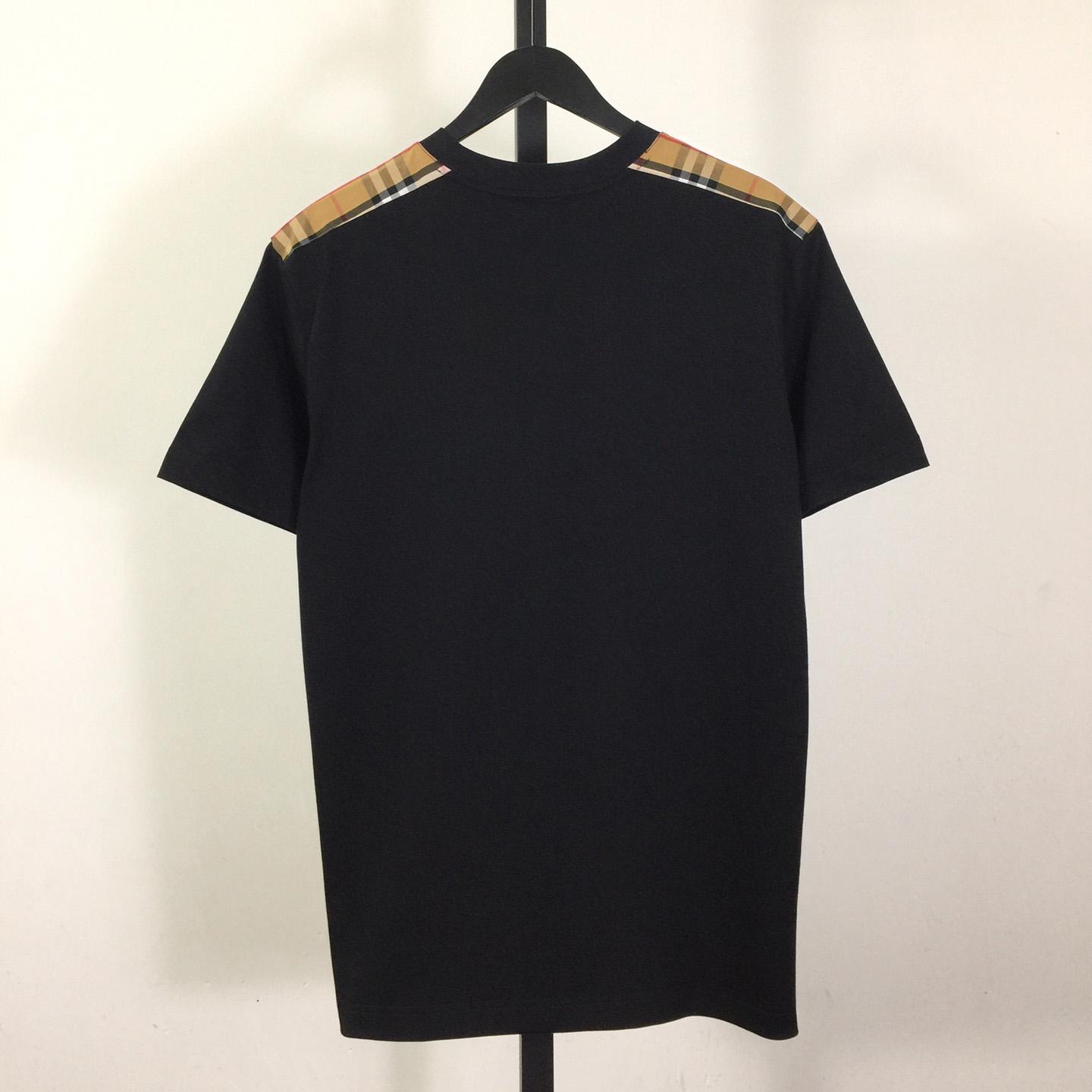 Burberry Check Cotton T-shirt - FashionPlug