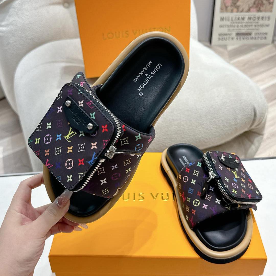 Louis Vuitton LV x TM Pool Pillow Flat Comfort Mule    - FashionPlug