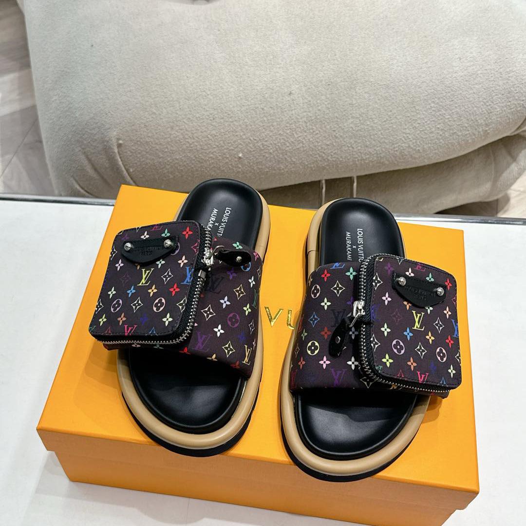 Louis Vuitton LV x TM Pool Pillow Flat Comfort Mule    - FashionPlug