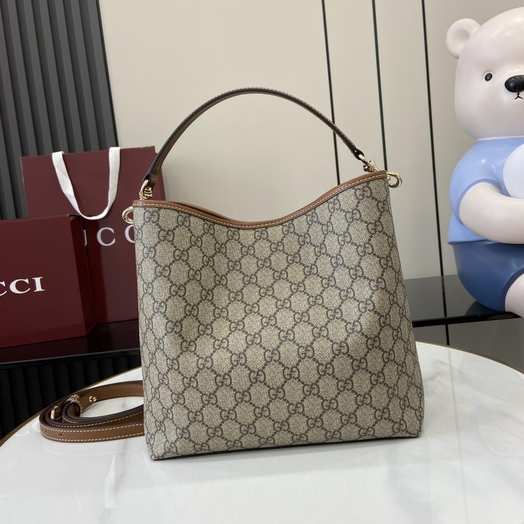 Gucci GG Emblem Small Shoulder Bag - FashionPlug