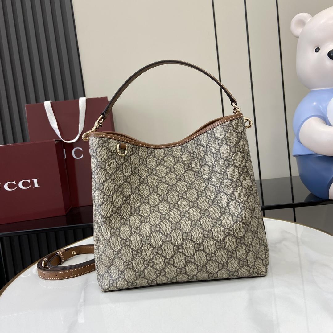Gucci GG Emblem Small Shoulder Bag - FashionPlug