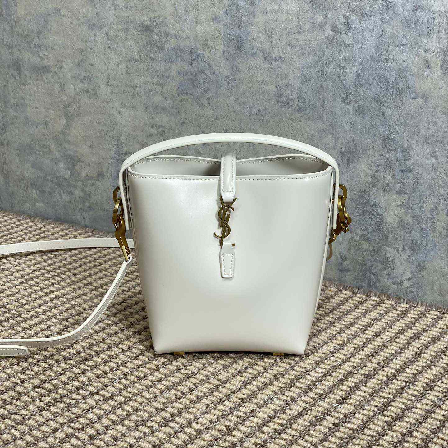 Saint Laurent Le 37 Mini In Shiny Leather - FashionPlug