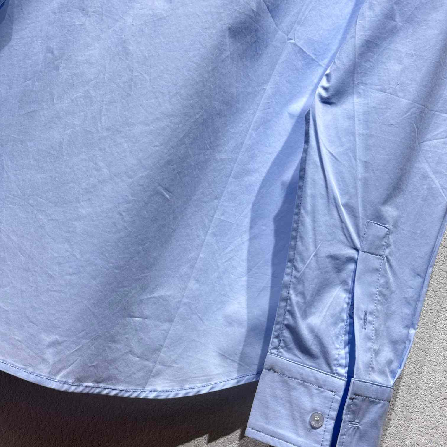 Louis Vuitton Embroidered Long-Sleeved Cotton Shirt   1AGJNG - FashionPlug