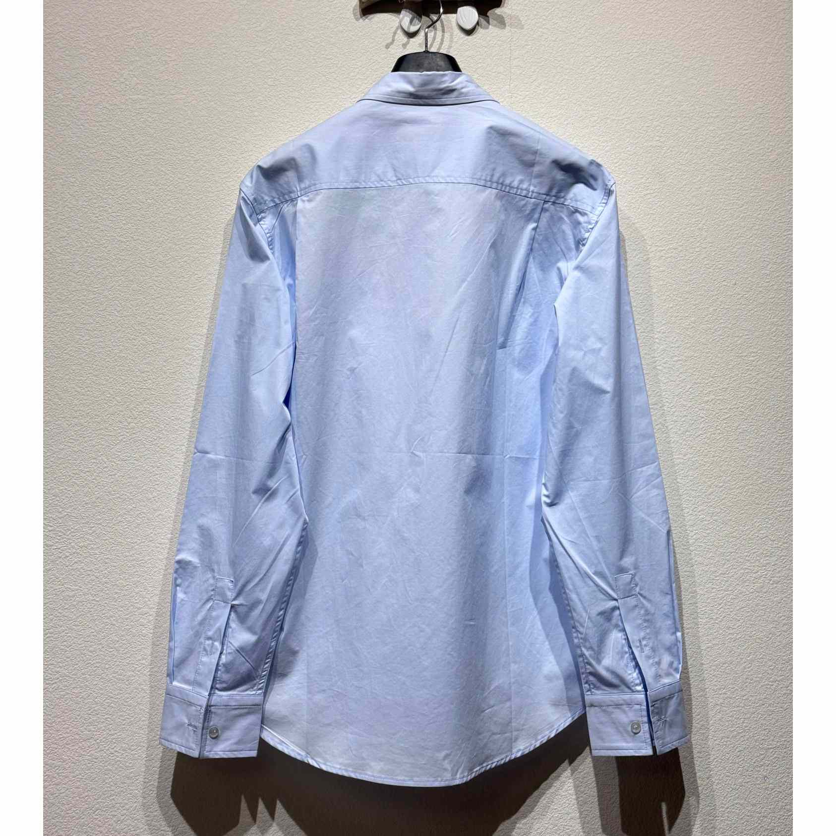 Louis Vuitton Embroidered Long-Sleeved Cotton Shirt   1AGJNG - FashionPlug