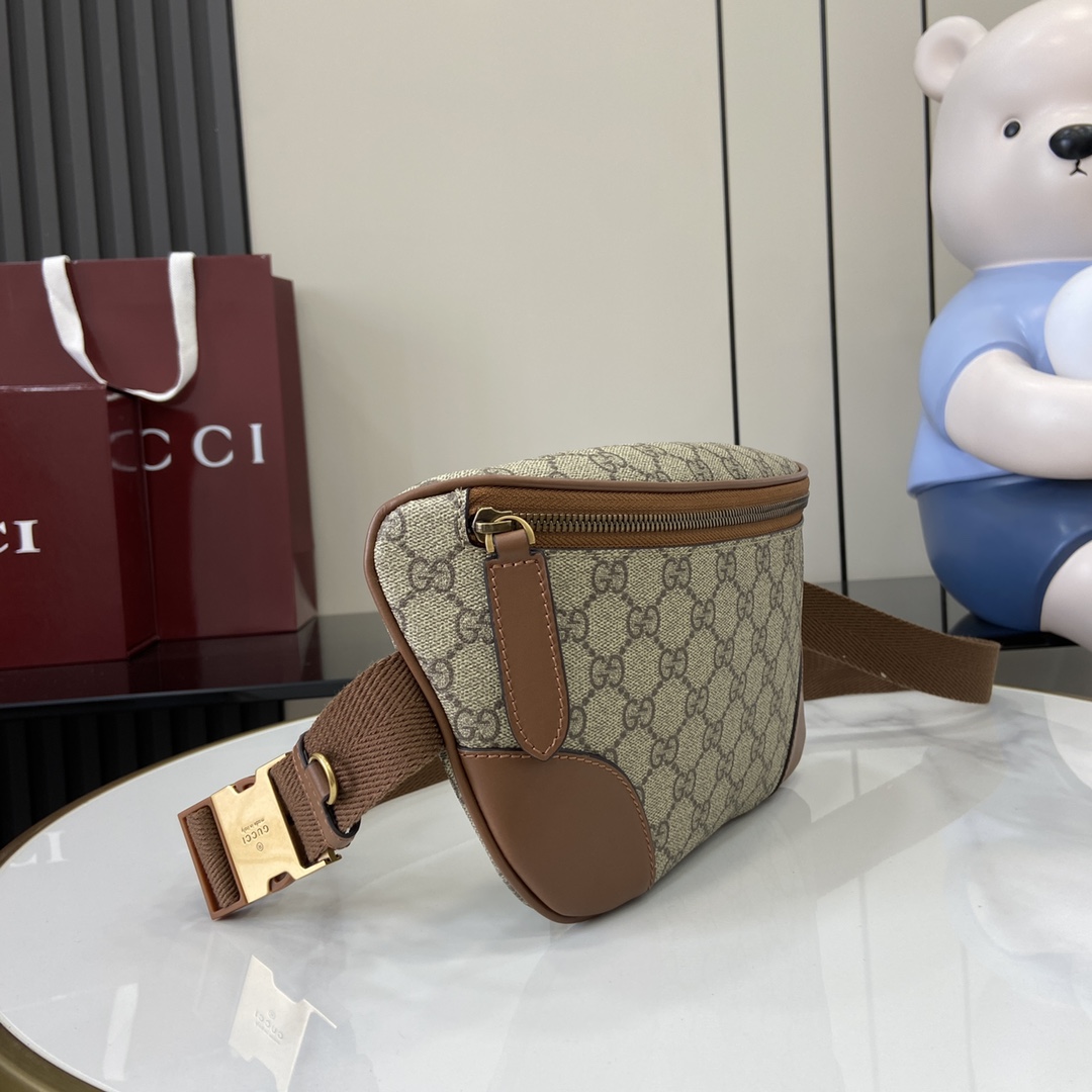 Gucci GG Emblem Medium Belt Bag - FashionPlug