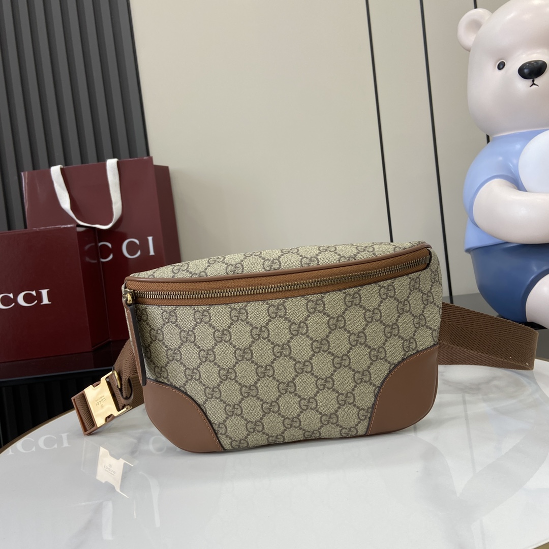 Gucci GG Emblem Medium Belt Bag - FashionPlug