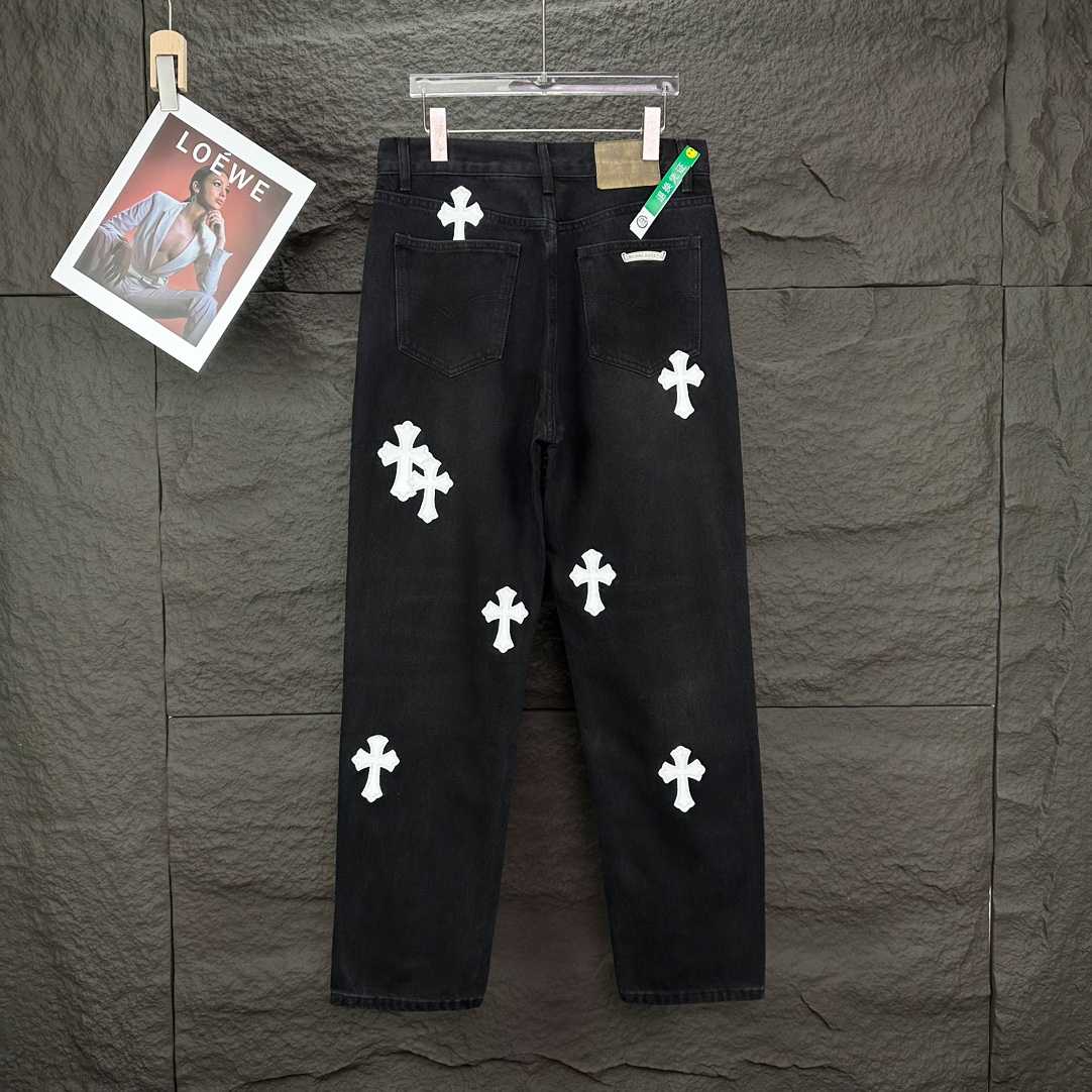 Chrome Hearts Straight Leg Jeans - FashionPlug