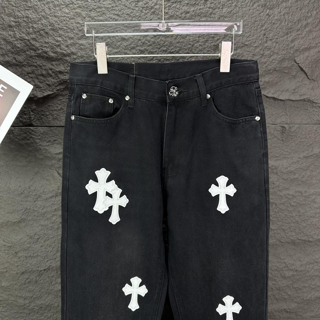 Chrome Hearts Straight Leg Jeans - FashionPlug