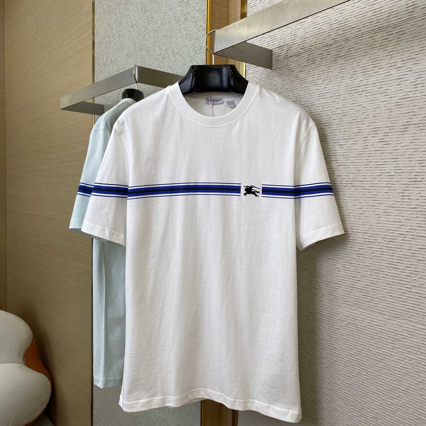 Burberry Striped Cotton T-shirt - FashionPlug