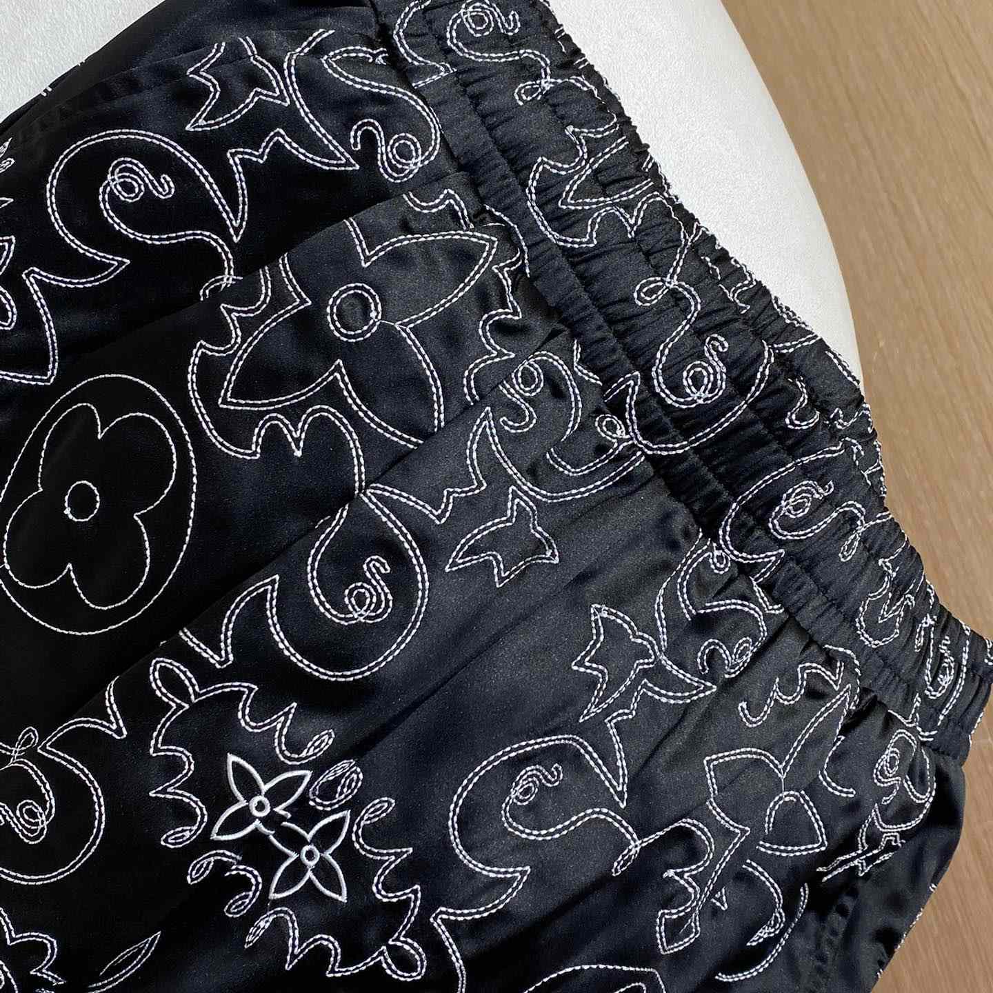 Louis Vuitton Printed Silk Shorts   1AFWOR - FashionPlug