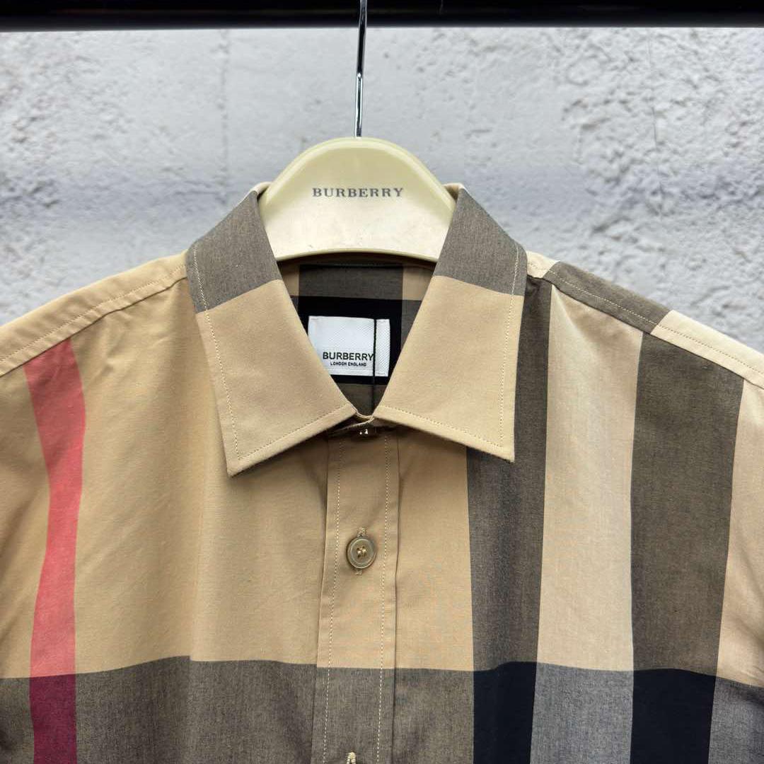 Burberry Check Cotton Shirt In Archive Beige - FashionPlug
