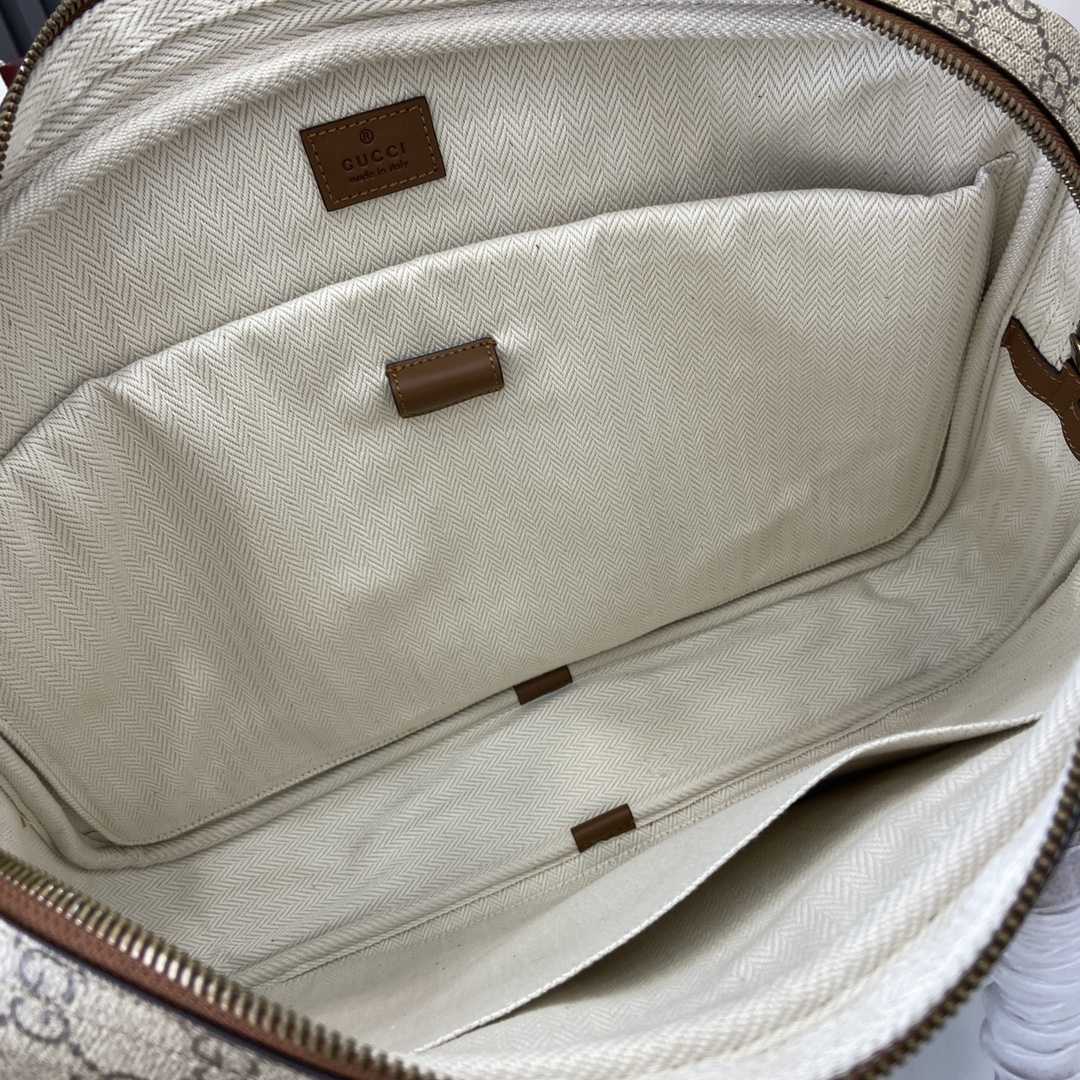 Gucci GG Emblem Medium Briefcase - FashionPlug
