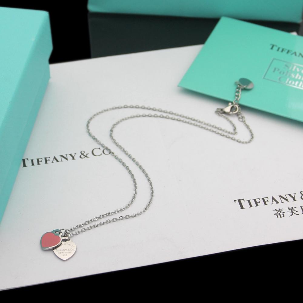 Tiffany & Co. Double Heart Tag Pendant - FashionPlug