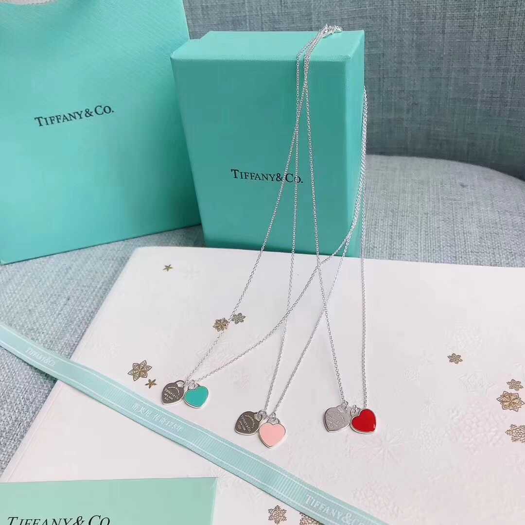 Tiffany & Co. Double Heart Tag Pendant - FashionPlug