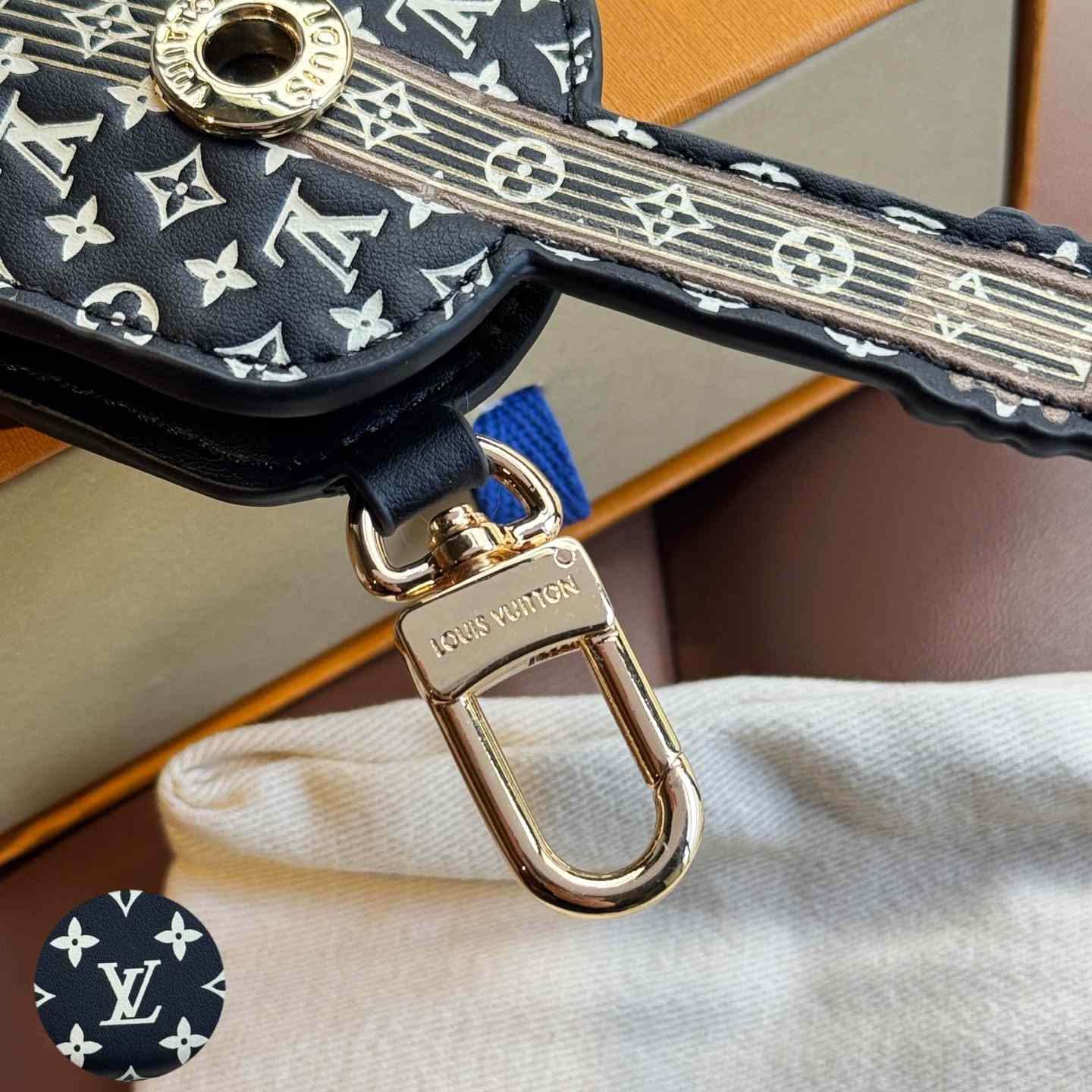 Louis Vuitton Guitar Pouch Bag Charm   M02032 - FashionPlug