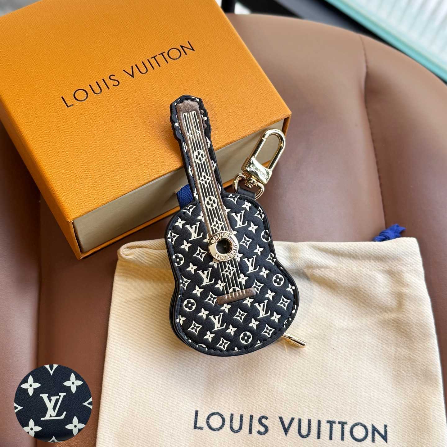 Louis Vuitton Guitar Pouch Bag Charm   M02032 - FashionPlug