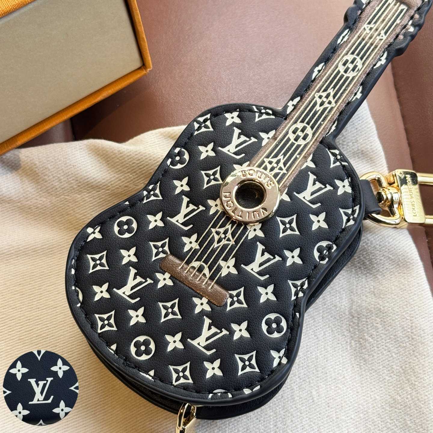 Louis Vuitton Guitar Pouch Bag Charm   M02032 - FashionPlug