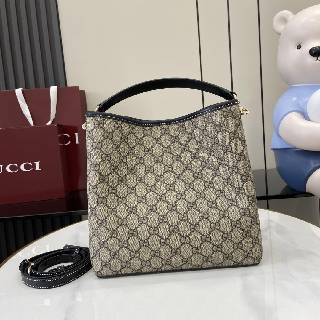 Gucci GG Emblem Small Shoulder Bag - FashionPlug