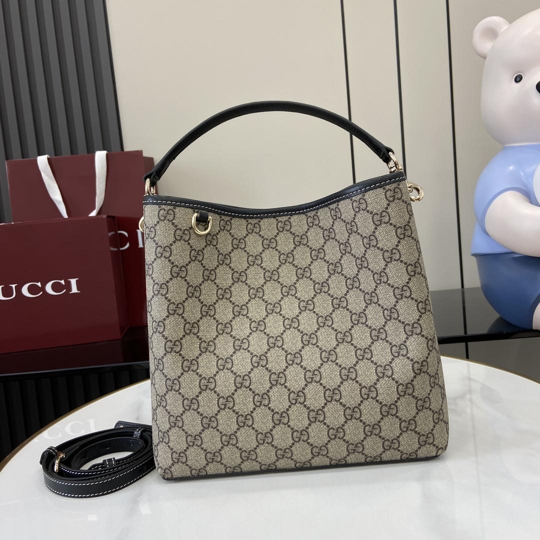 Gucci GG Emblem Small Shoulder Bag - FashionPlug
