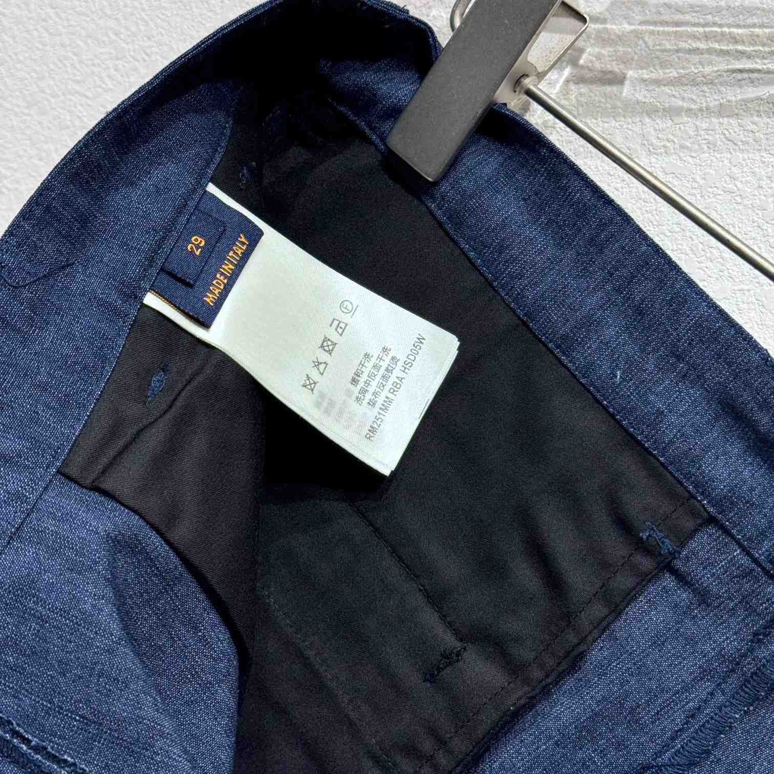 Louis Vuitton LV Blason Embellished Denim Pants  1AGIUN - FashionPlug