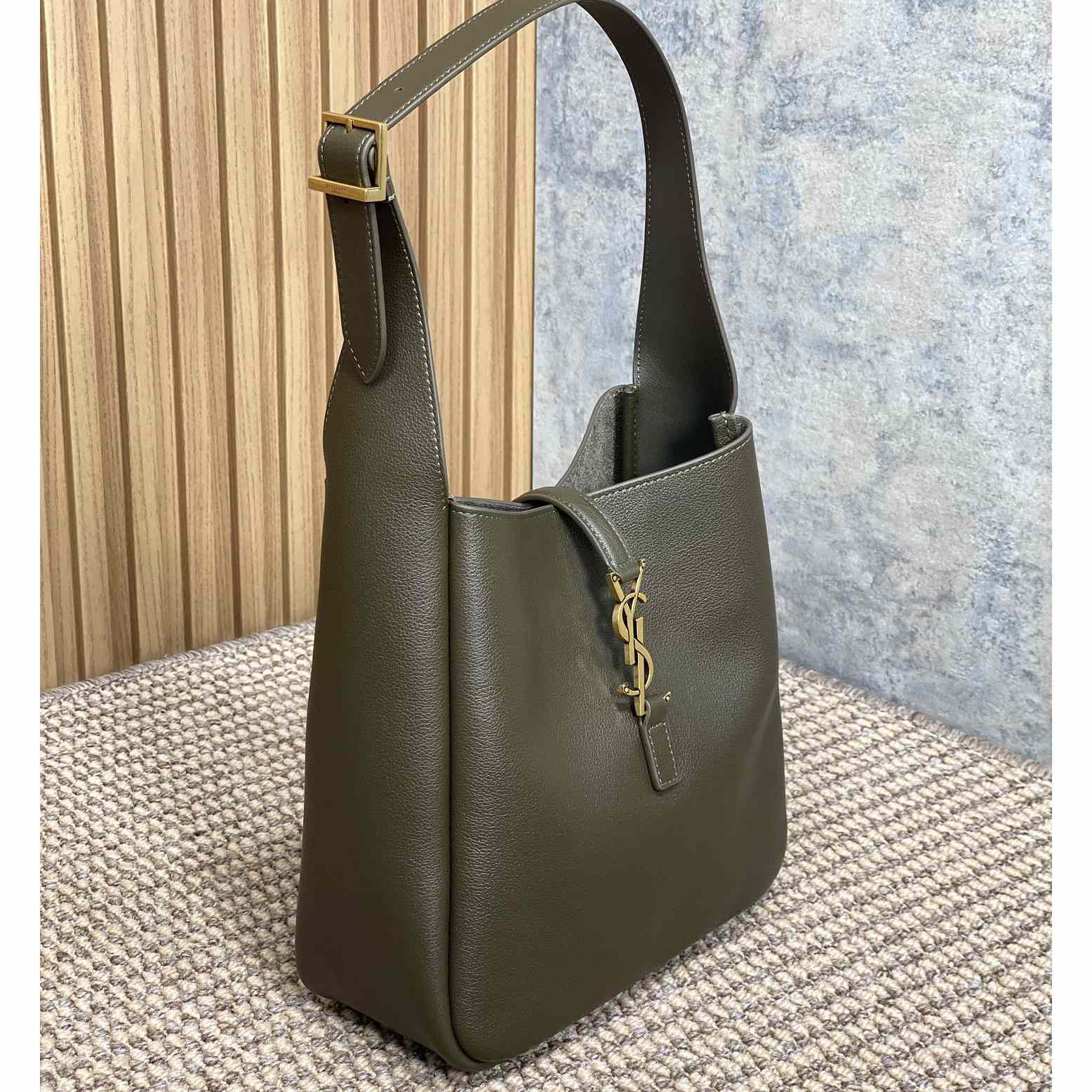 Saint Laurent LE 5 À 7 Supple Small In Grained Leather - FashionPlug