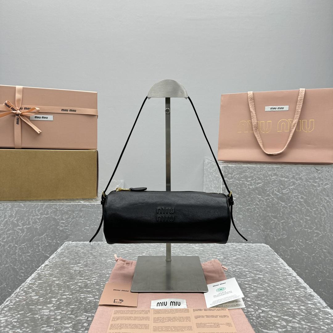 Miu Miu Nappa Leather Pouch - FashionPlug