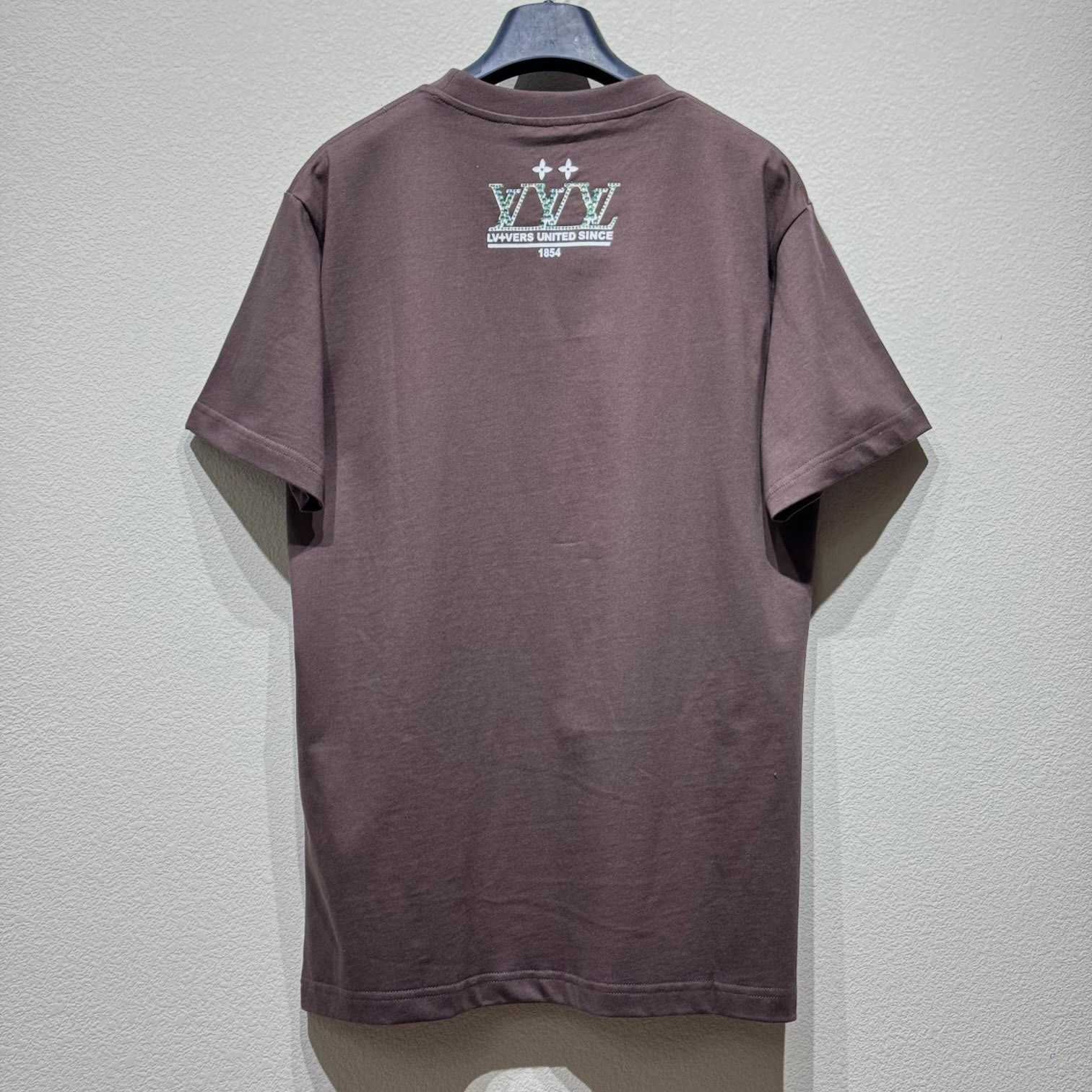 Louis Vuitton Washed Embellished Cotton T-Shirt   1AHCL3 - FashionPlug
