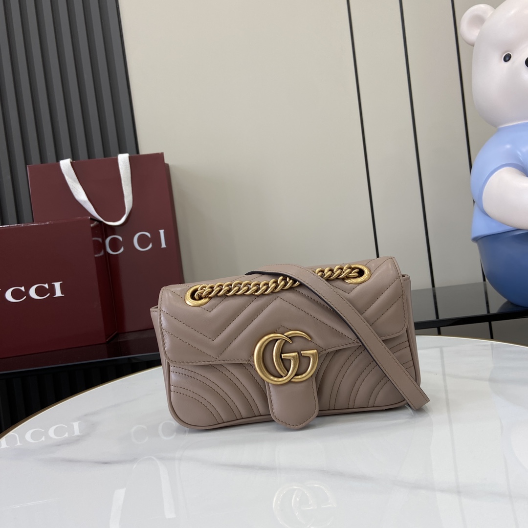 Gucci GG Marmont Mini Shoulder Bag - FashionPlug