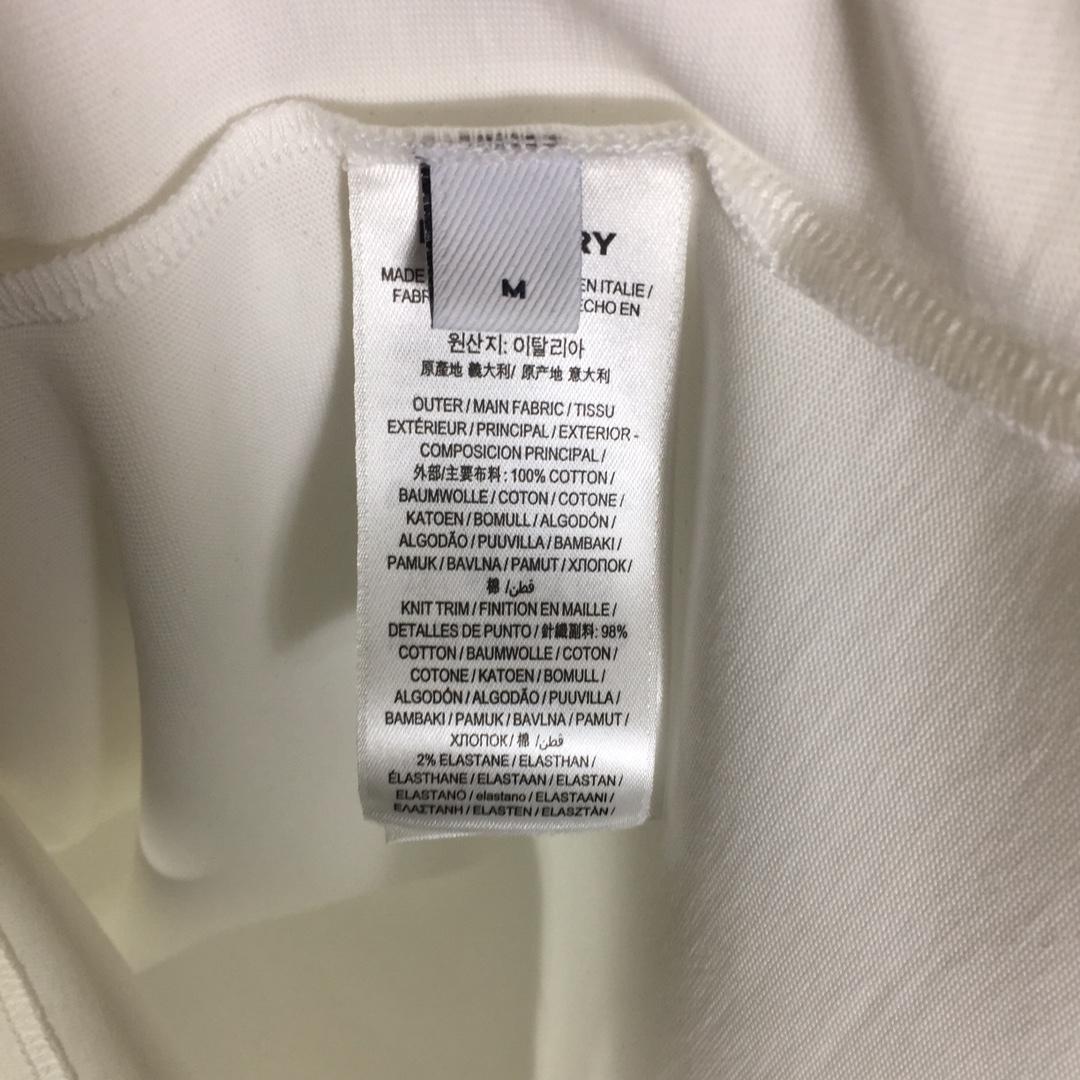 Burberry Embroidered TB Lettering Cotton T-shirt - FashionPlug