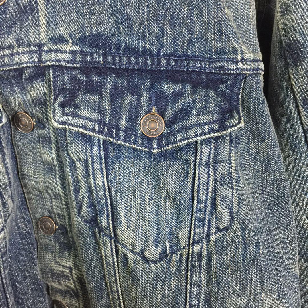 Balenciaga Oversized Jacket In Washed Denim - FashionPlug