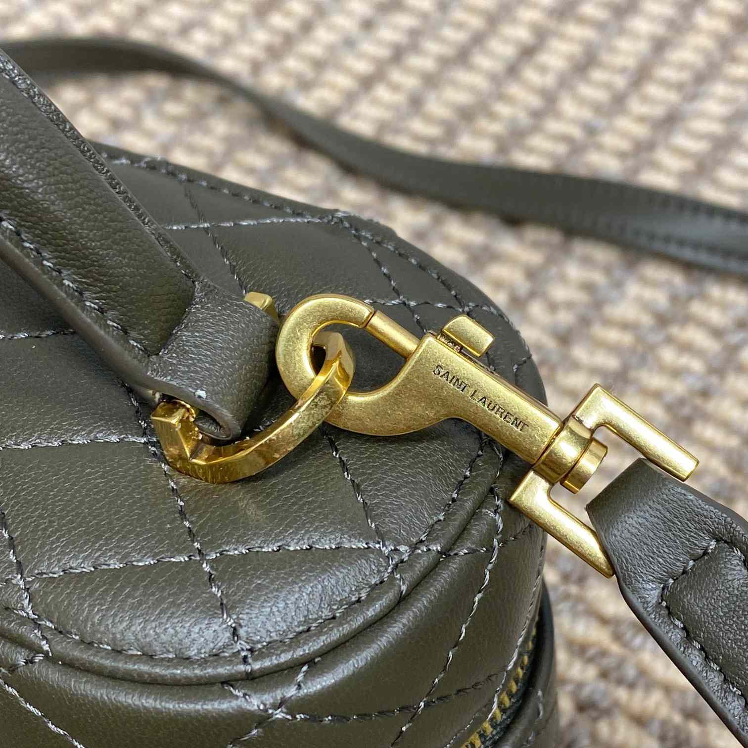 Saint Laurent Gaby Vanity Bag In Lambskin - FashionPlug