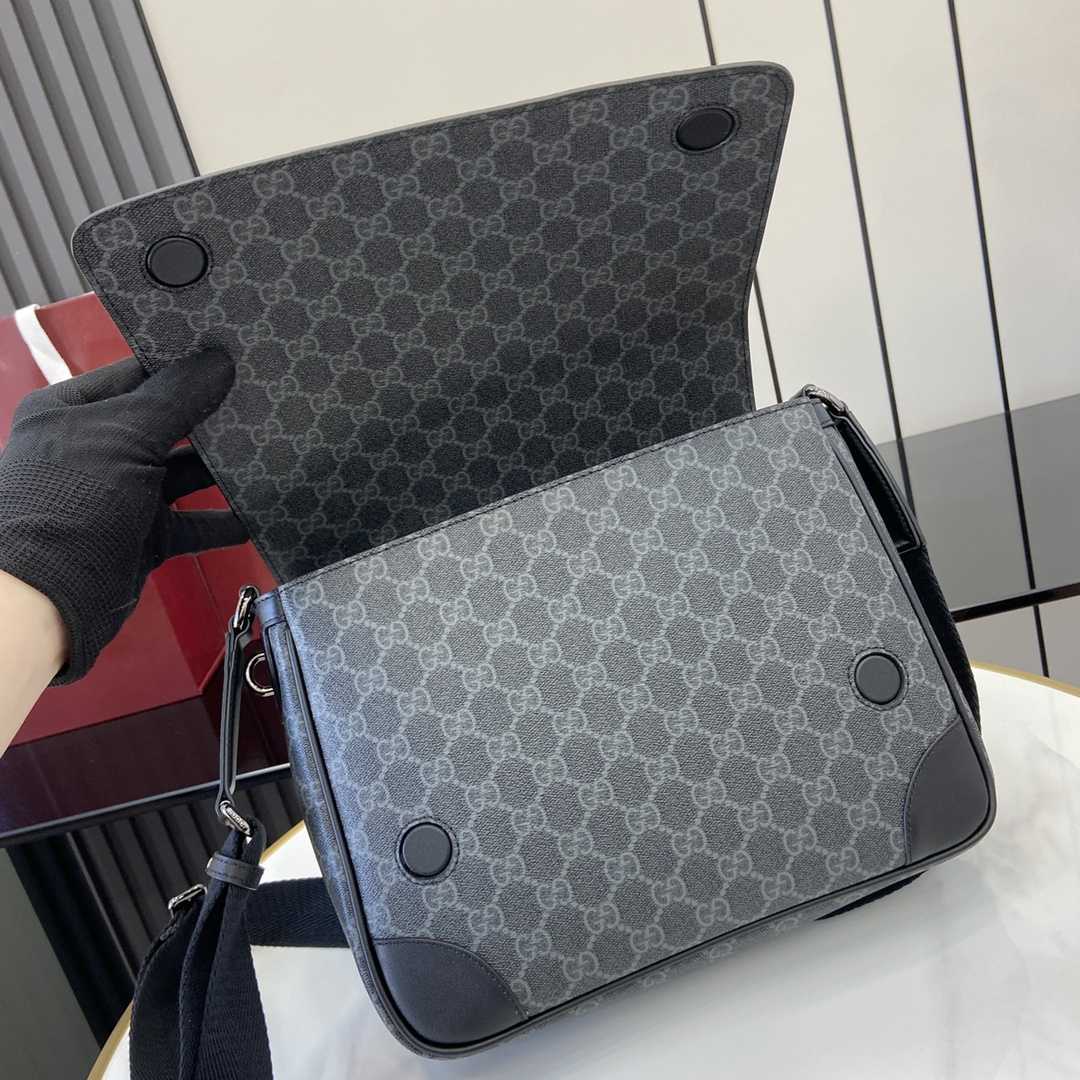Gucci GG Emblem Medium Crossbody Bag - FashionPlug