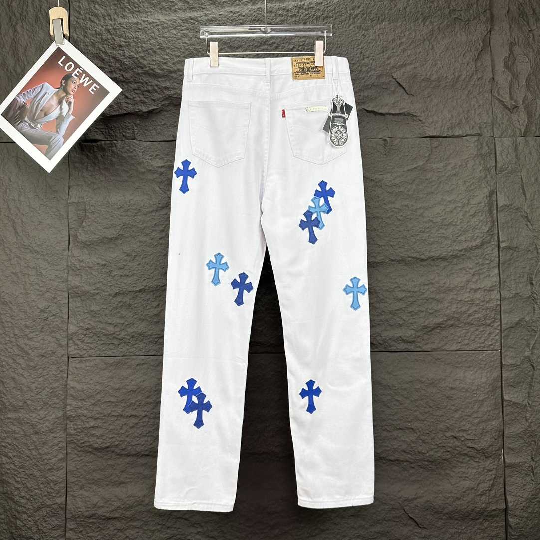 Chrome Hearts Straight Leg Jeans - FashionPlug