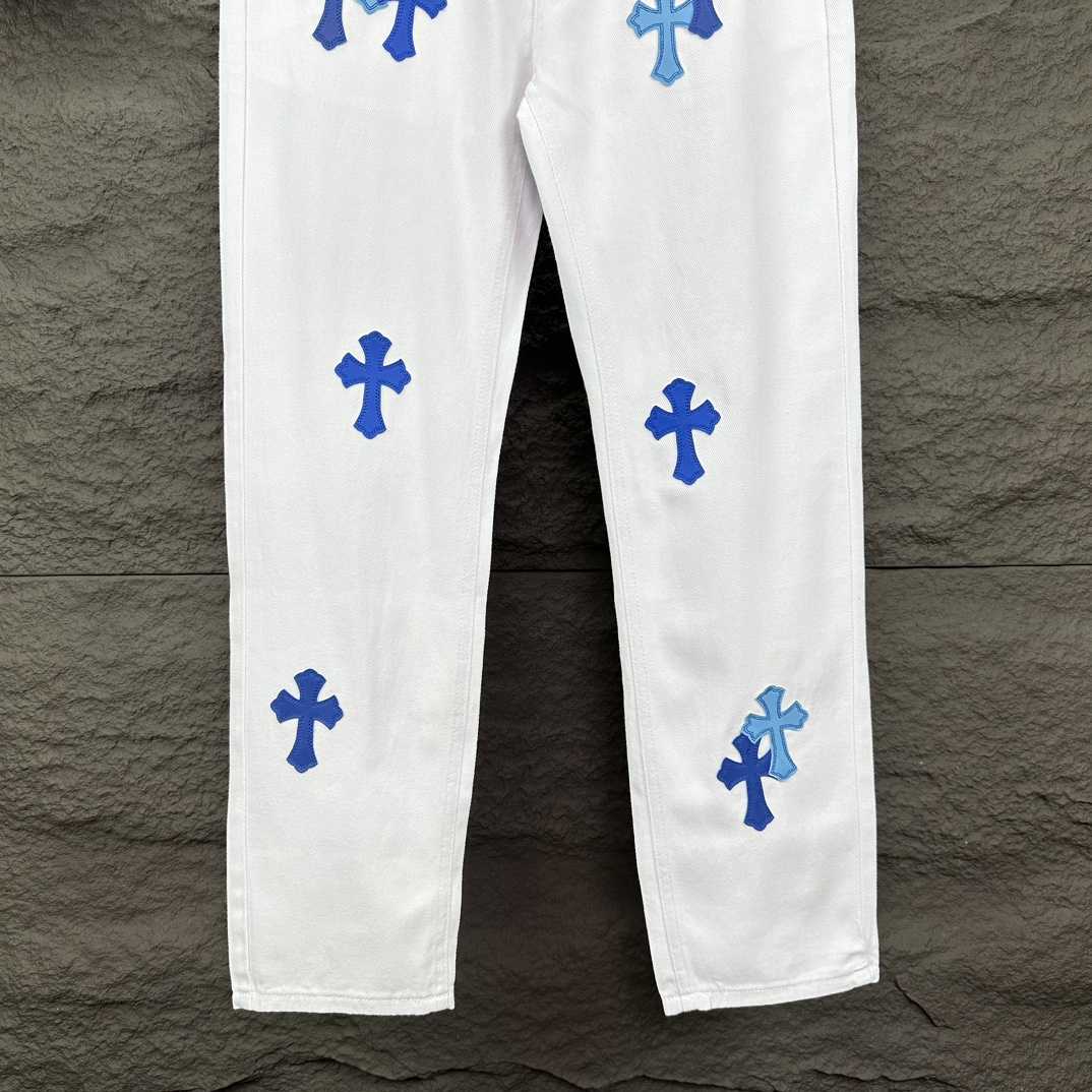 Chrome Hearts Straight Leg Jeans - FashionPlug