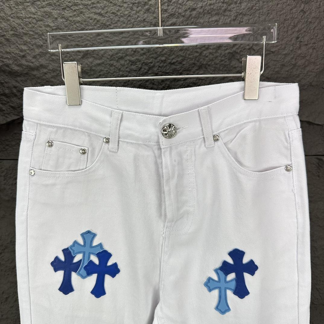Chrome Hearts Straight Leg Jeans - FashionPlug