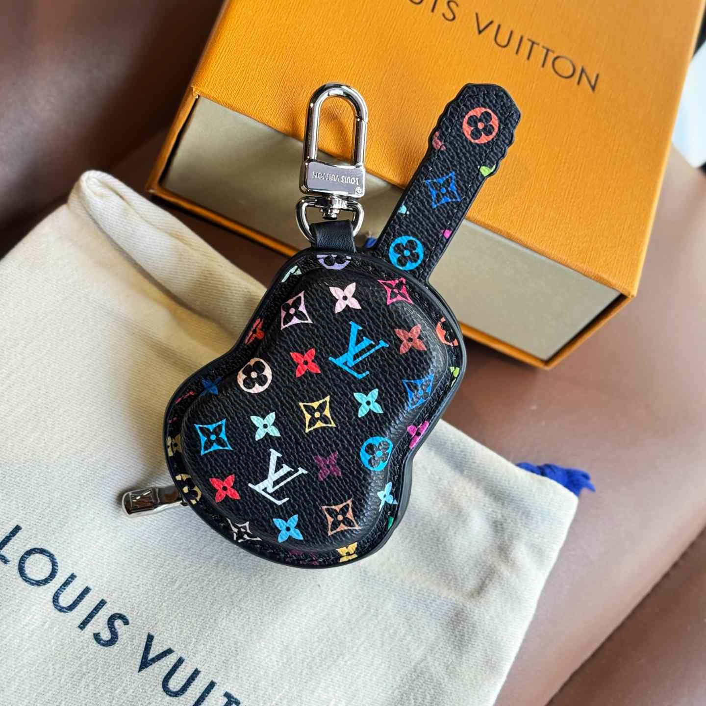 Louis Vuitton Guitar Pouch Bag Charm   M02032 - FashionPlug