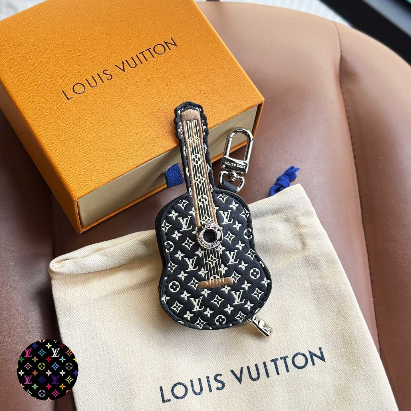 Louis Vuitton Guitar Pouch Bag Charm   M02032 - FashionPlug