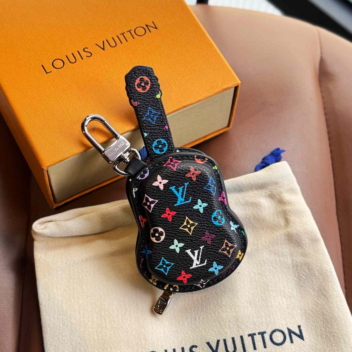 Louis Vuitton Guitar Pouch Bag Charm   M02032 - FashionPlug
