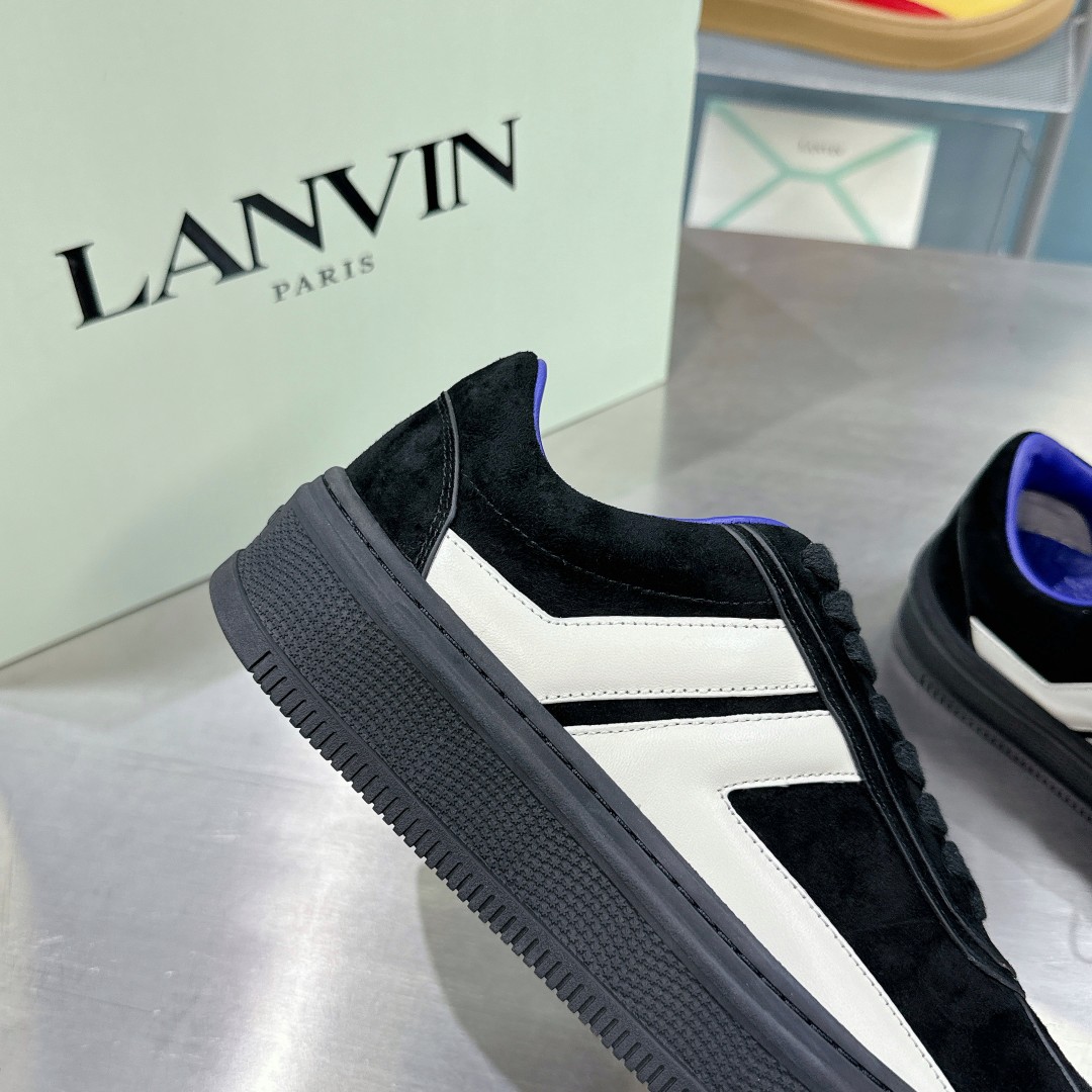 Lanvin x Future Cash Suede Sneakers - FashionPlug
