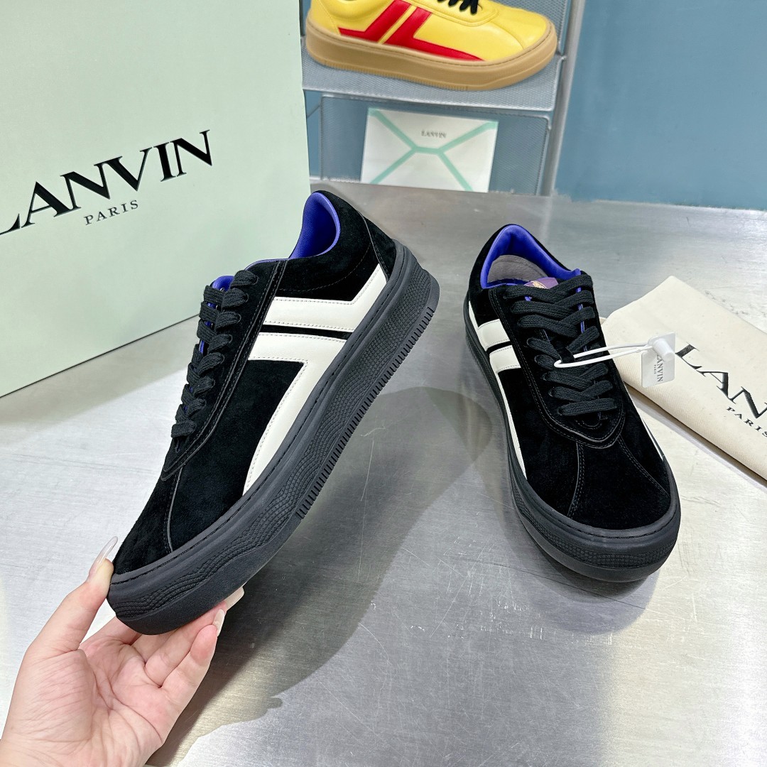 Lanvin x Future Cash Suede Sneakers - FashionPlug