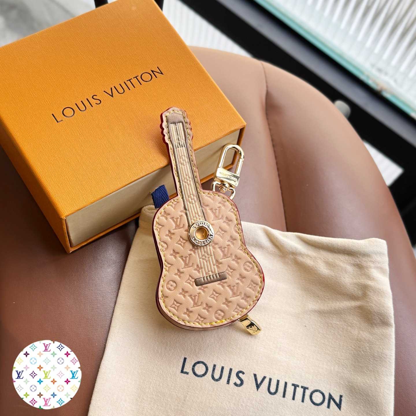 Louis Vuitton Guitar Pouch Bag Charm   M02032 - FashionPlug