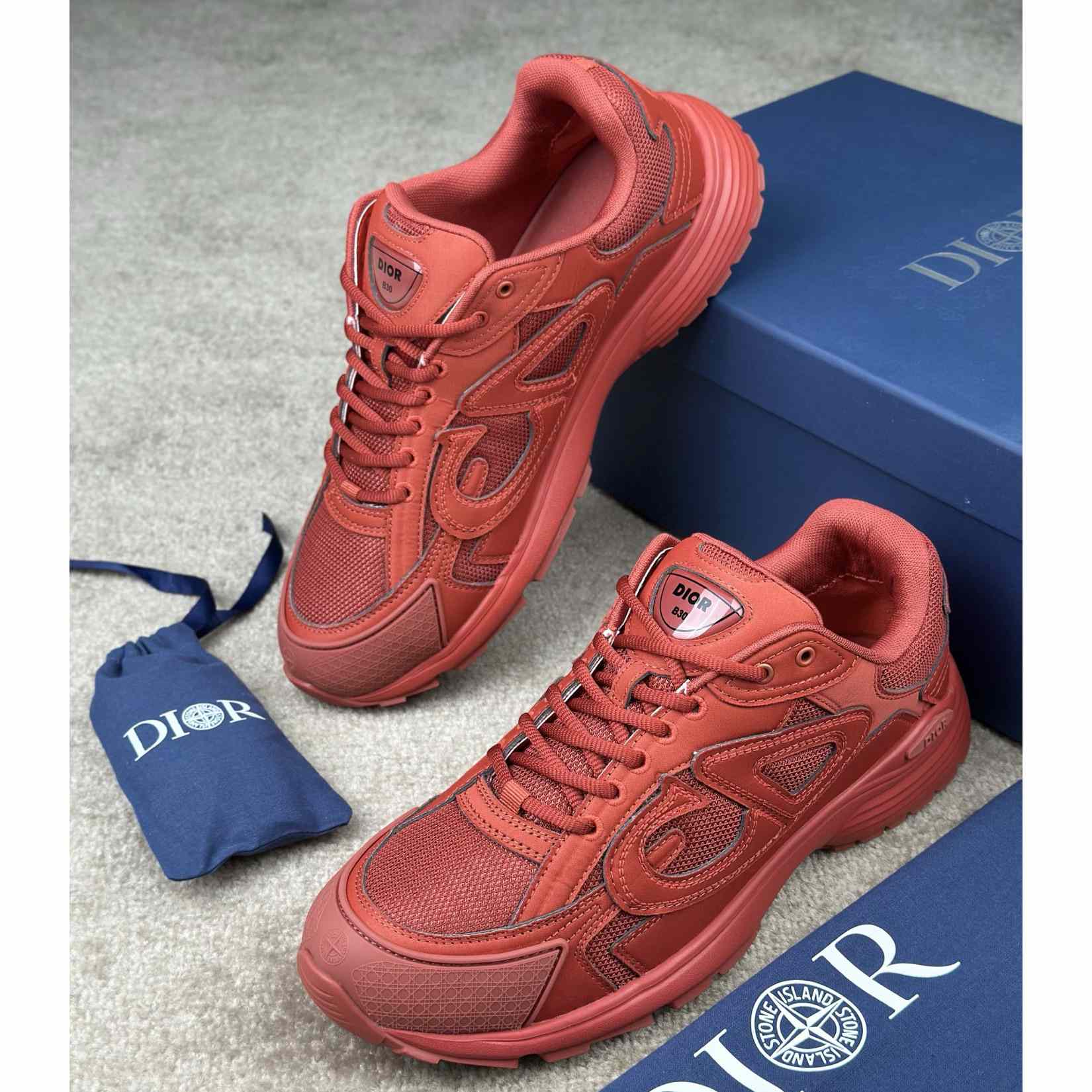 Stone Island x Dior B30 Sneaker  - FashionPlug